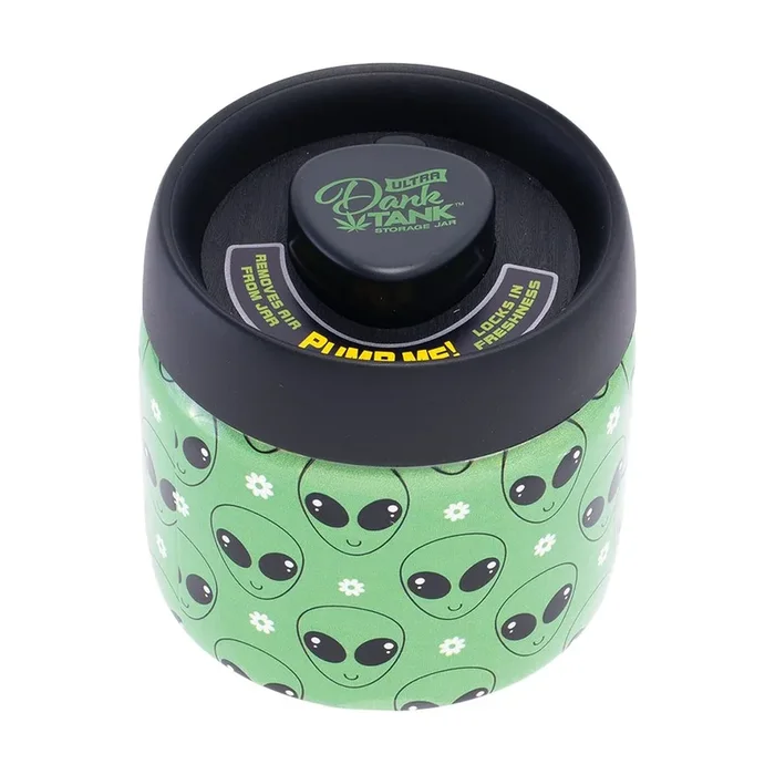 Fujima Dank Tank Vacuum Glass Jar – 4.2″ / Green Alien
