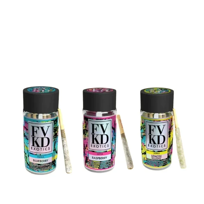 FVKD THC-A Liquid Diamond Pre Roll 7.5g 5ct (SINGLE)