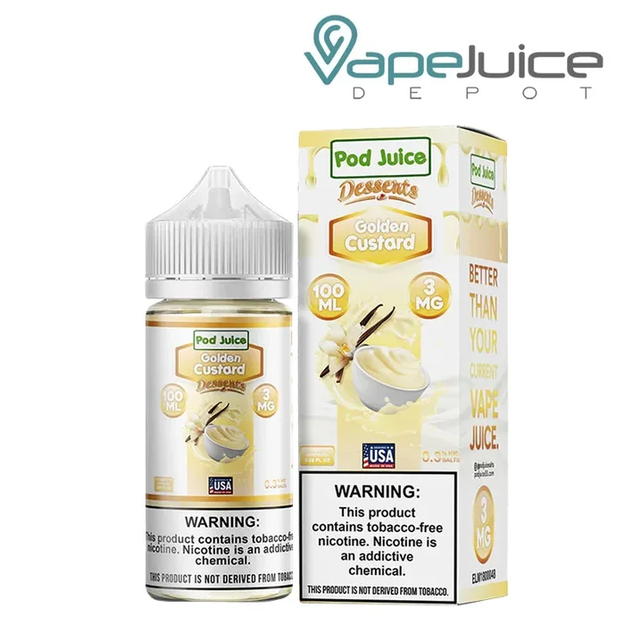 Golden Custard Pod Juice TFN 100ml