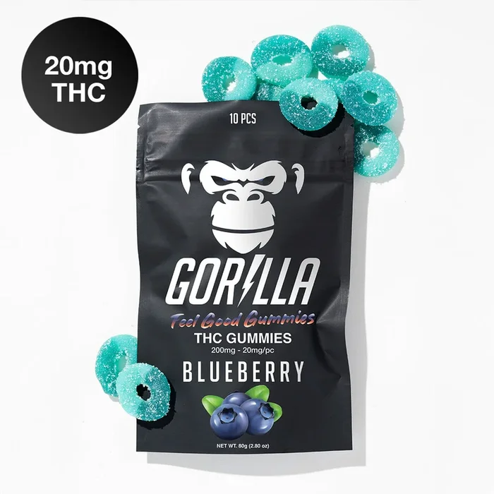 Gorilla THC Gummies – 20MG Delta 9 (10pc)