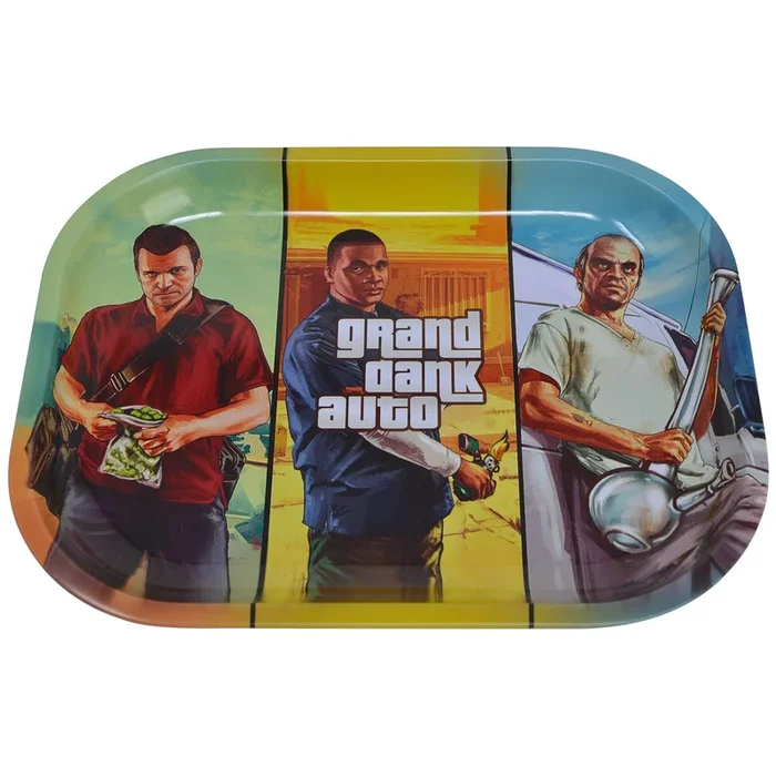 Grand Dank Metal Mini Rolling Tray – 7in