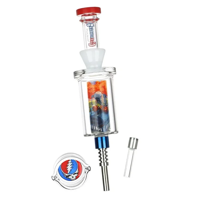 Grateful Dead x Pulsar Inside Print Vapor Vessel & SYF Dab Dish – 9.25″ / Boxer