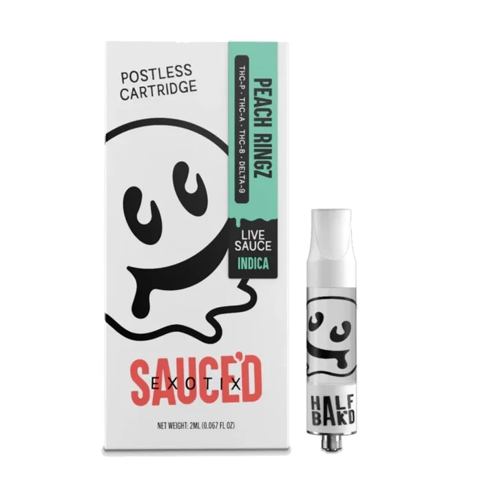 Half Bakd Sauced Exotix Peach Ringz Cartridge – 2000mg