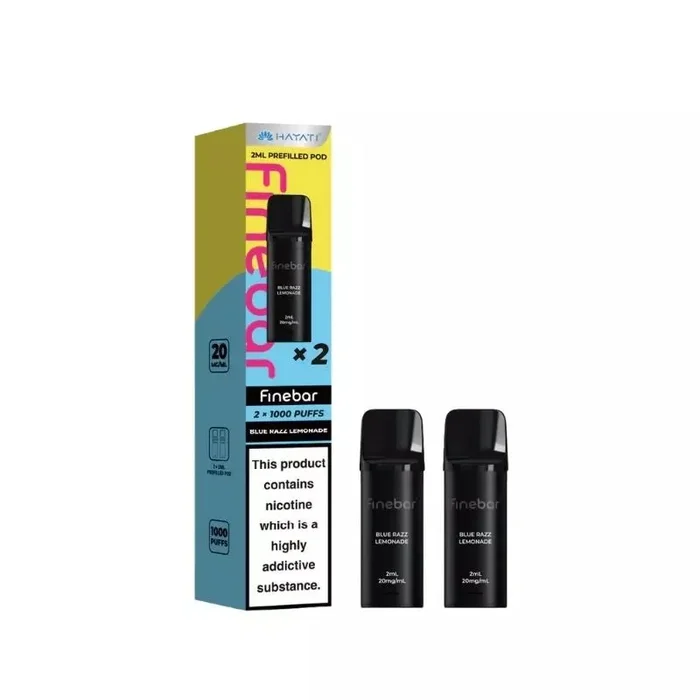 Hayati Finebar 1000 Blue Razz Lemonade Prefilled Pods