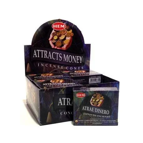 HEM – Attracts Money Incense Cones (10 Cones)