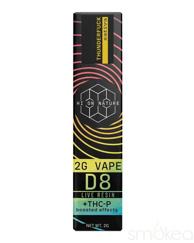 Hi On Nature 2g Delta 8 + THCP Live Resin Vape – Thunderfuck