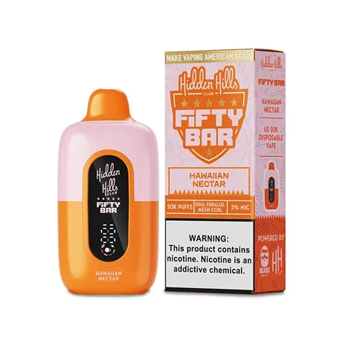 Hidden Hills Fifty Bar 20K Disposable Vape 20000 Puffs