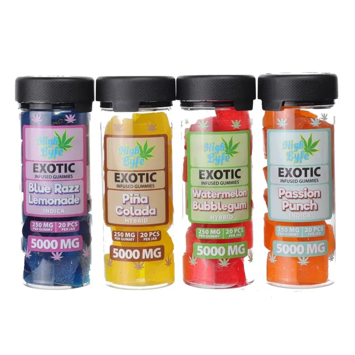 High Lyfe Exotic Blend THC-A Gummies – 5000mg