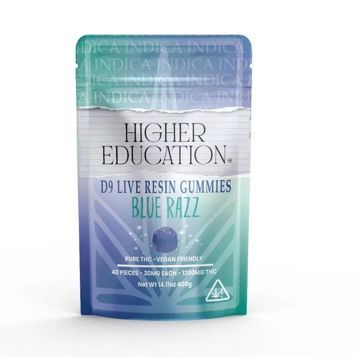 Higher Education Live Resin Delta 9 Gummies – 1200mg (40ct)