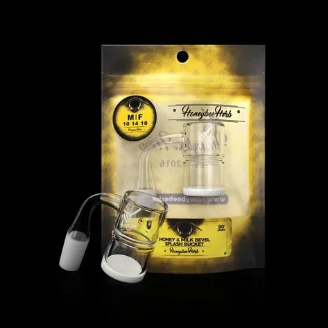 Honeybee Herb – HONEY & MILK BEVEL SPLASH BUCKET Banger 18mm Male
