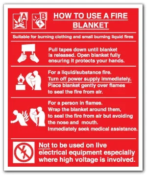 HOW TO USE A FIRE BLANKET