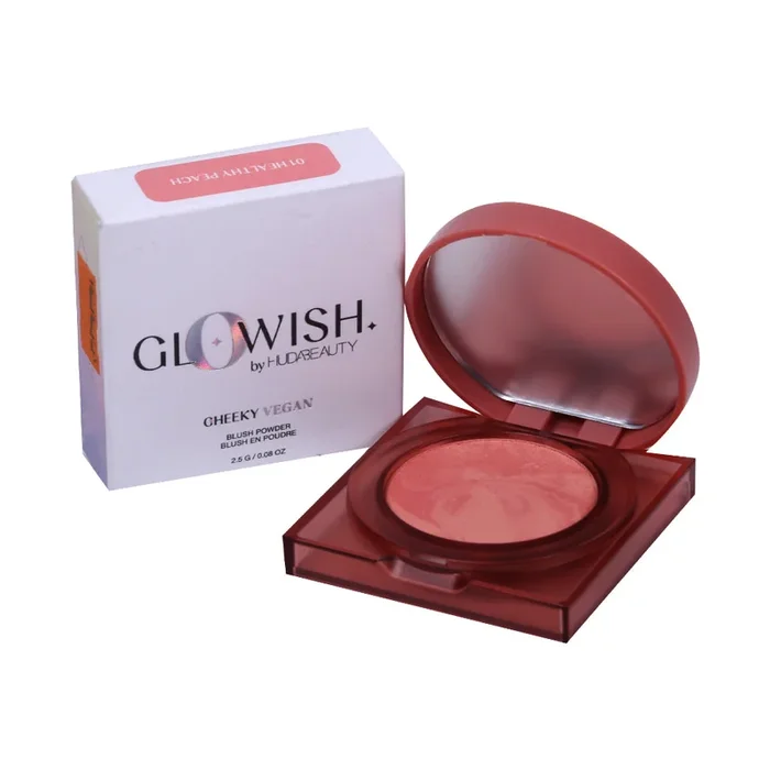 HUDA BEAUTY CHEEKY VEGAN POWDER ( 01 HEALTHY PEACH )