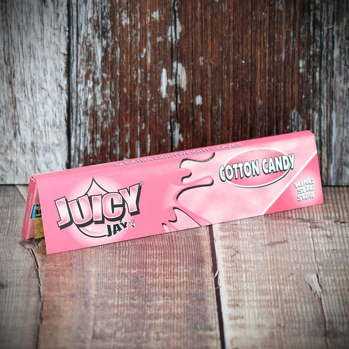 Juicy Jay’s King Size Slim Rolling Papers – Cotton Candy