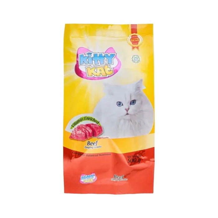 KITTY KAT DRY CAT FOOD – BEEF 500 GM