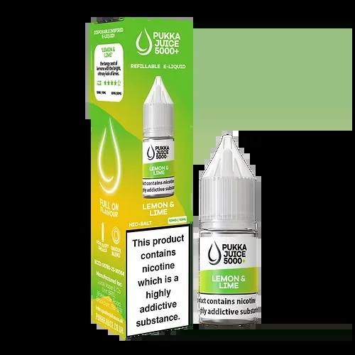 Lemon & Lime 5000+ by Pukka Juice. – 10ml