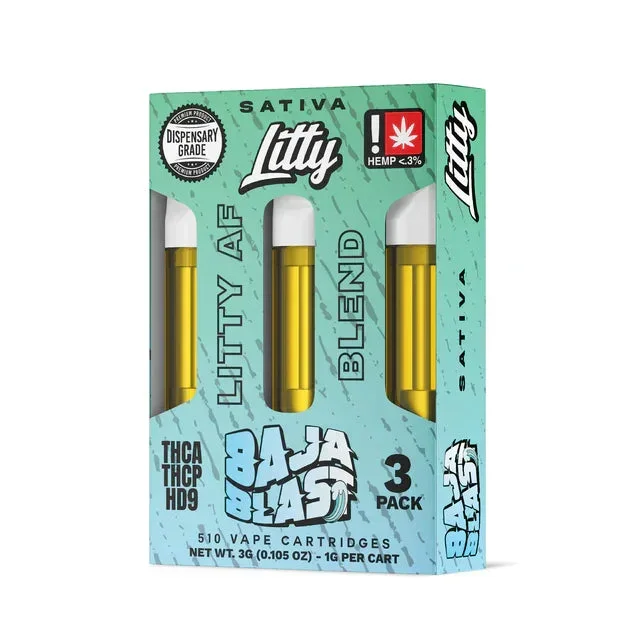 Litty ‘Litty AF Blend’ THCA THCP HD9 3g Cartridge – 3 Count