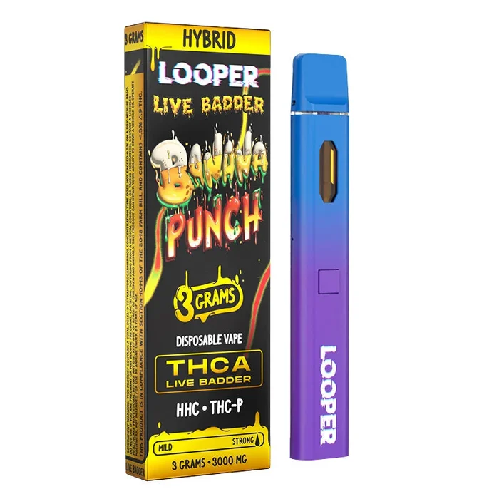 LOOPER Limited Edition THCA Live Badder HHC THCP – 3g Disposable