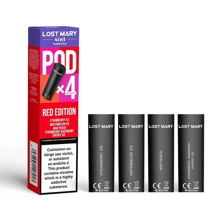 Lost Mary 4 in 1 Prefilled Pods – Red Edition