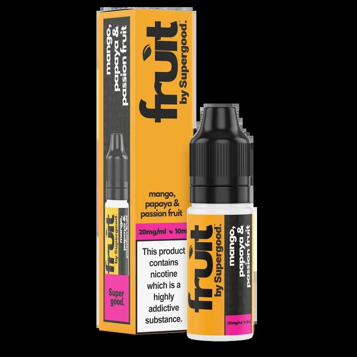 Mango, Papaya & Passion Fruit Nic Salt – Fruit by Supergood. – 10ml