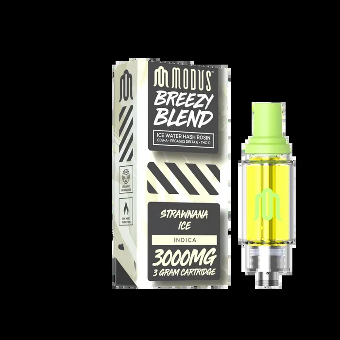 Modus Breezy Blend Ice Water Hash Rosin Cartridges 3g (SINGLE) [DROPSHIP]