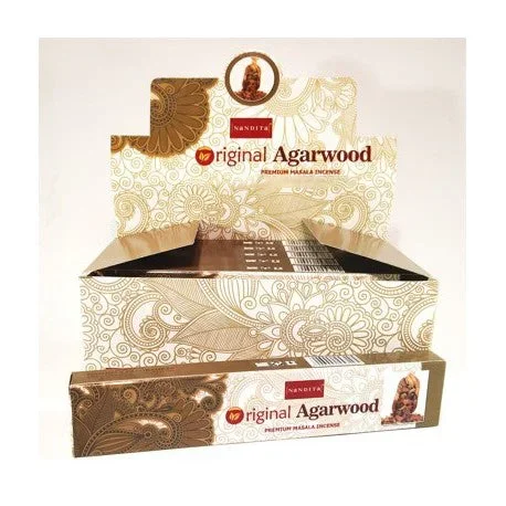 Nandita – Original Agarwood Incense Natural & Organic Hand-rolled Masala Incense Sticks 15g