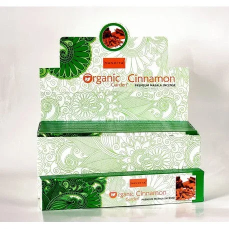 Nandita – Original Cinnamon Incense Natural & Organic Hand-rolled Masala Incense Sticks 15g