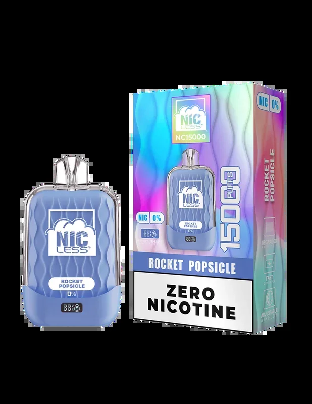 NIC LESS NC15000 DISPOSABLE / ROCKET POPSICLE / 00MG / 18ML / 15K PUFF