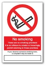 No smoking These are no smoking premises…