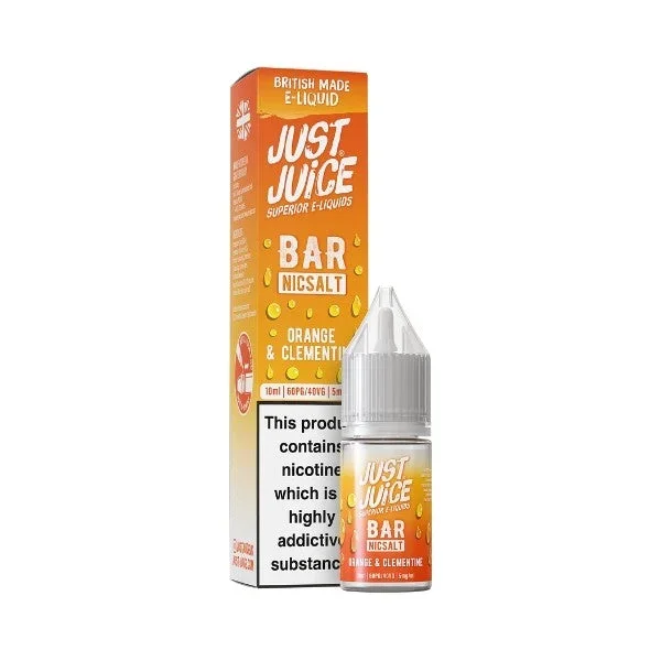 Orange & Clementine Bar Salt Nic Salt by Just Juice. – 10ml