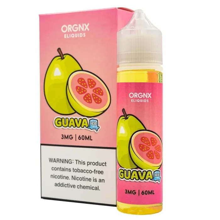 ORGNX ELIQUIDS – GUAVA ICED – 60ML