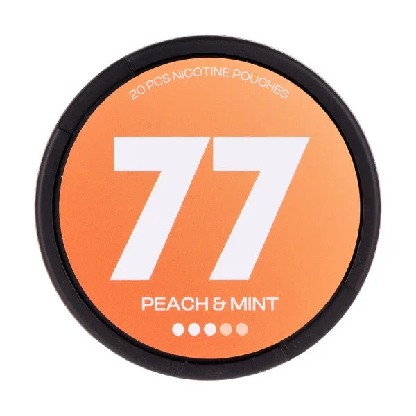 Peach & Mint Nicotine Pouches by 77