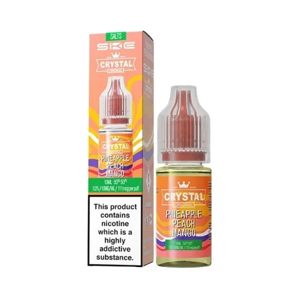 Pineapple Peach Mango V2 Nic Salt by Crystal Salt. – 10ml