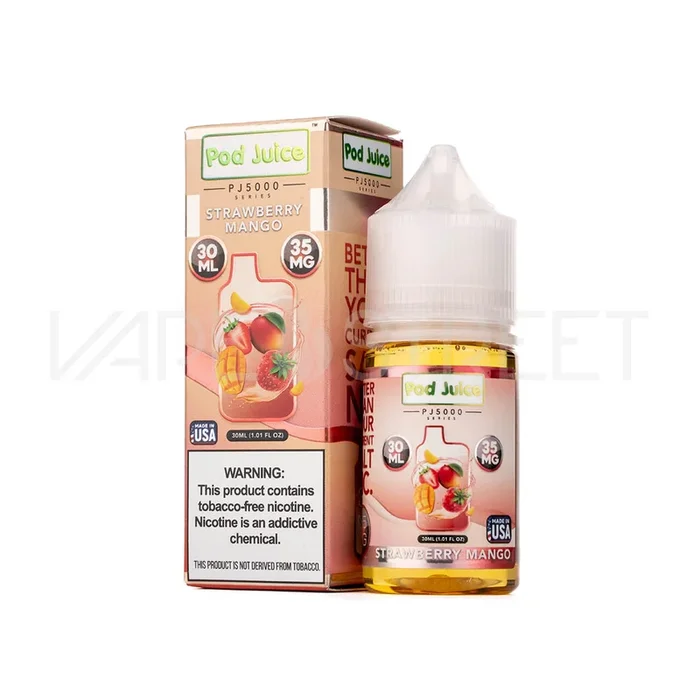 Pod Juice Salt PJ5000 Strawberry Mango (30ml)