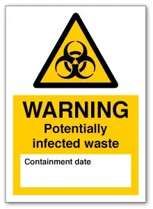 Potentially infected waste