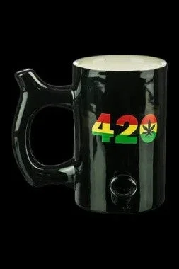 Premium Roast & Toast – Large OG Pipe Mug – 420 Rasta