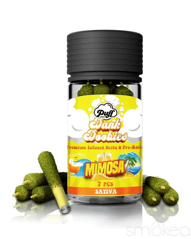 Puff Xtrax Delta 8 Dank Doobies Pre-Rolls – Mimosa (7-Pack)