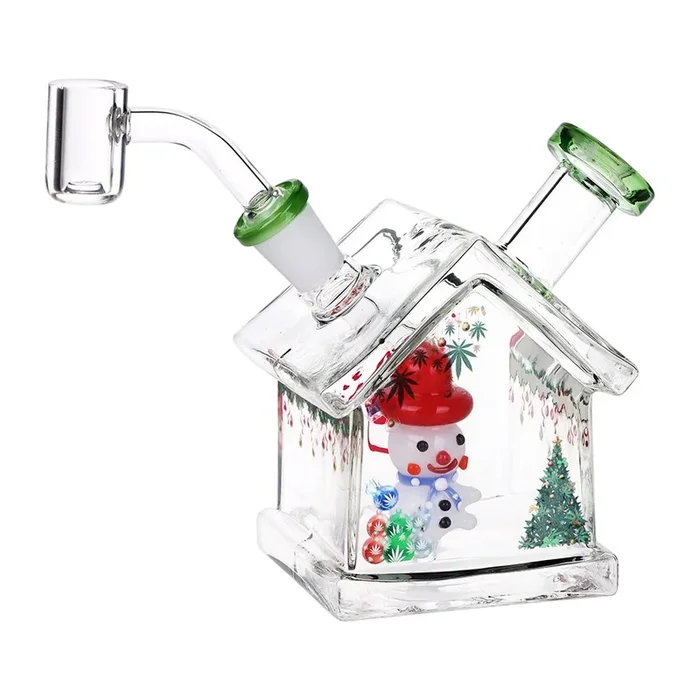 Pulsar Christmas House Party Glass Dab Rig – 4.5″ / 14mm F
