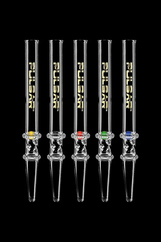 Pulsar Dab Straw with Spin Pearl – 5 Pack