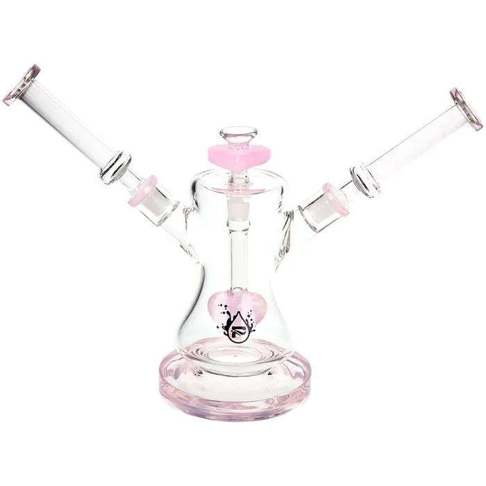 Pulsar Date Night: Part 2 Dual Neck Glass Water Pipe | 8.5″ | 14mm F