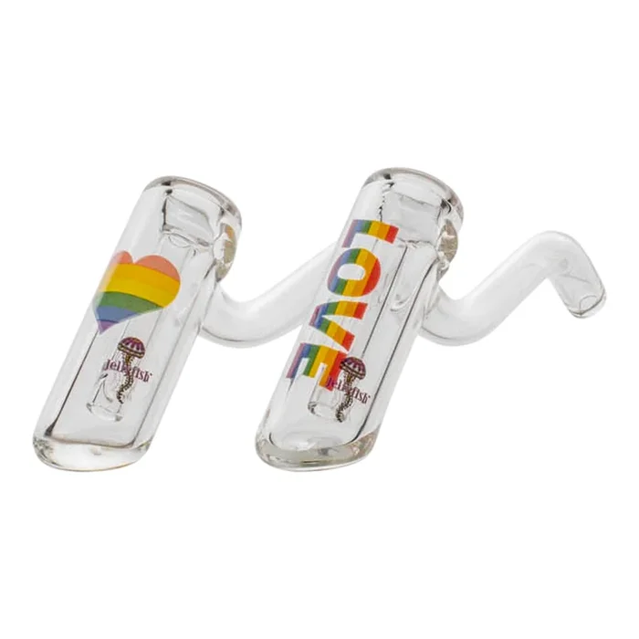Rainbow Layback Bubbler – 5in