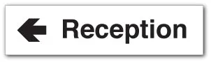 Reception arrow left