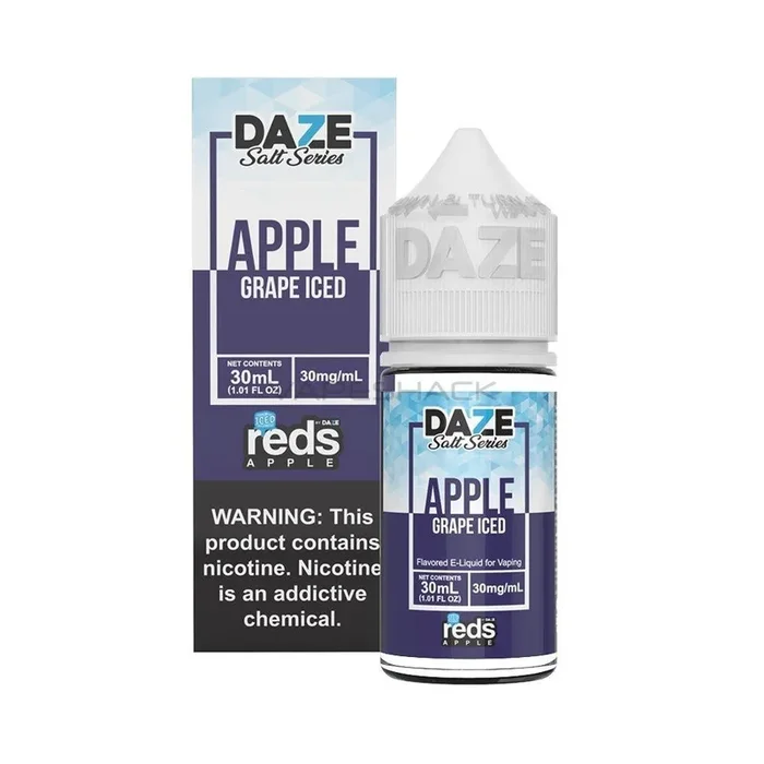 Reds Salt Series – Grape Iced Tobacco Free – 7Daze