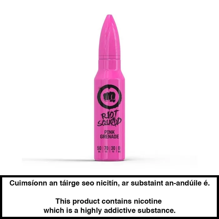 Riot Squad: Pink Grenade 50ml E-Liquid – 0mg