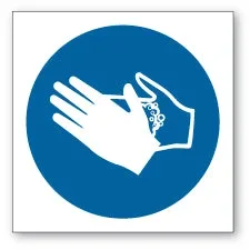Sanitise hands symbol