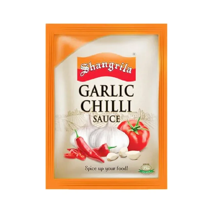 SHANGRILLA GARLIC CHILLI SAUCE SACHET 100 PC PACK
