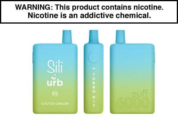 SILI X URB DISPOSABLE VAPE – 6000 PUFFS
