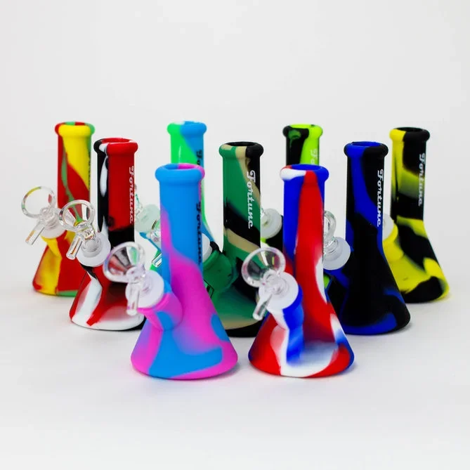 Silicone 5″ mini beaker water bong