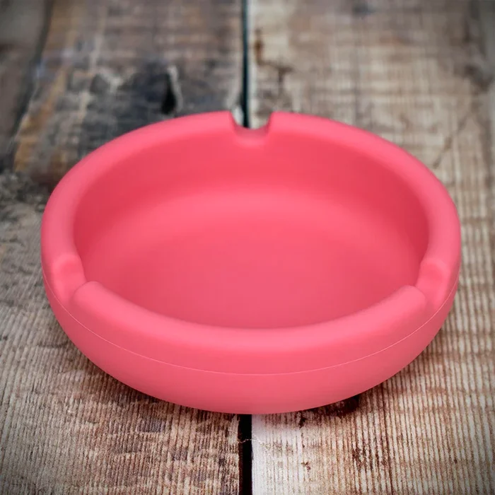 Silicone Cigarette Ashtray – Coral Pink