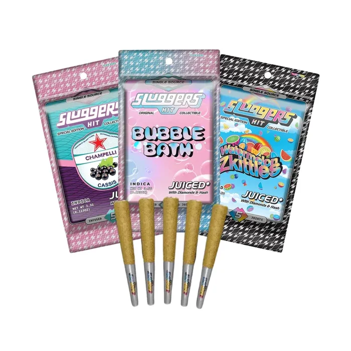 SLuggers Hit “Juiced” THC-A 3.5g Pre Rolls – 5 Count