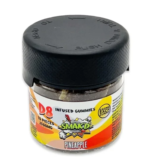 SMAK’D Delta 8 Infused gummies-Pineapple